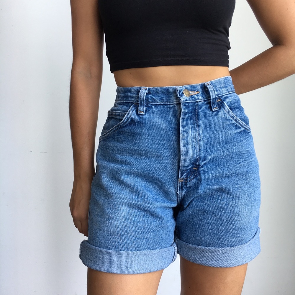 Vintage wrangler cutoff high waist jean shorts w30 - Picture 5 of 8